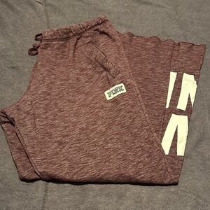 PINK Victoria's Secret Maroon Joggers